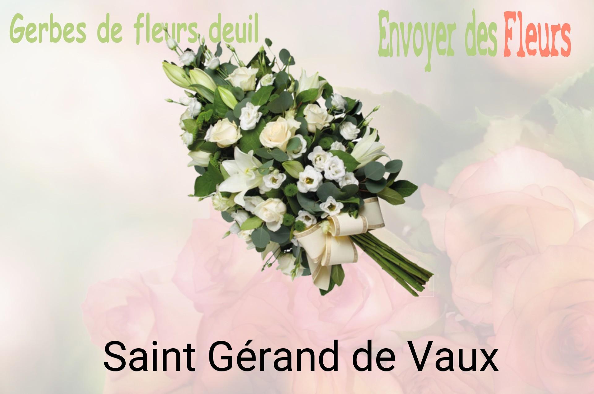 Gerbe de fleurs de deuil livrée à Saint-Gérand-de-Vaux